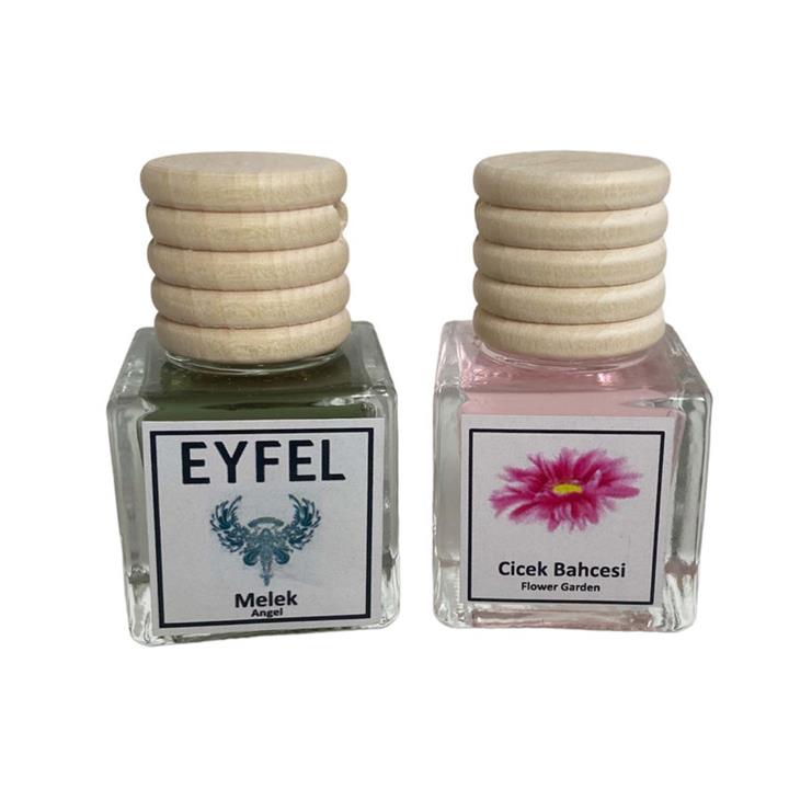 خوشبوکننده هوای خودرو ایفل مدل گل باغچه و آنجل کد Flower garden-Angel حجم 10 میلی‌لیتر بسته 2 عددی
